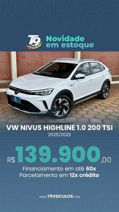 VOLKSWAGEN NIVUS 1.0 200 TSI TOTAL FLEX HIGHLINE AUTOMÁTICO VOLKSWAGEN NIVUS 1.0 200 TSI TOTAL FLEX HIGHLINE AUTOMÁTICO